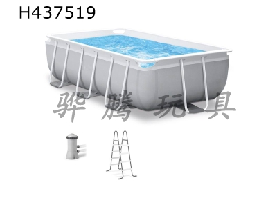 H437519 - 3 m rectangular pipe rack pool set