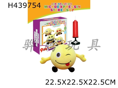 H439754 - 9 inch smiley face ball