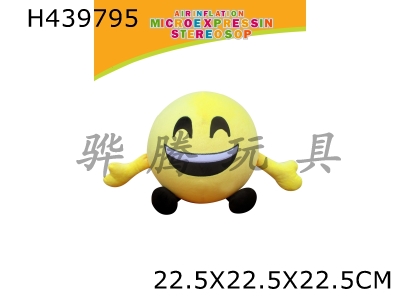 H439795 - 9 inch smiley face ball