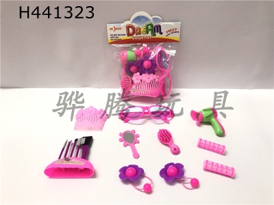 H441323 - Blower+pen+glasses+hairpin+mirror+comb+flower+thin roll