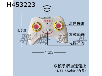 H453223 - Handle dual-mode acceleration remote control.