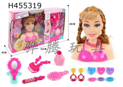 H455319 - Half body Barbie makeup head