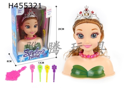 H455321 - Snow Princess half body makeup head