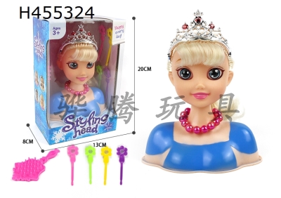 H455324 - Snow Princess half body makeup head