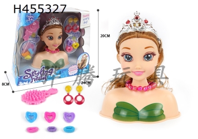 H455327 - Snow Princess half body makeup head