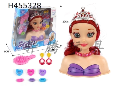 H455328 - Snow Princess half body makeup head