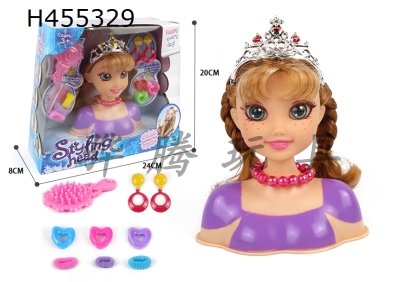 H455329 - Snow Princess half body makeup head