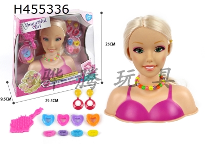 H455336 - Half body Barbie makeup head