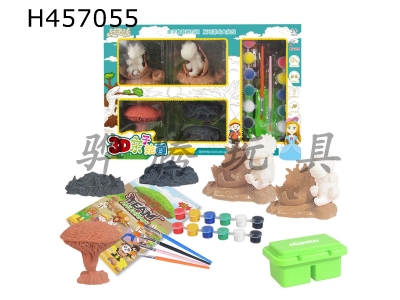 H457055 - Painting and painting set in 3D.