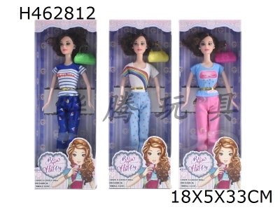 H462812 - New high-end 11.5-inch full body live hand fashion Barbie dau earrings and handbags