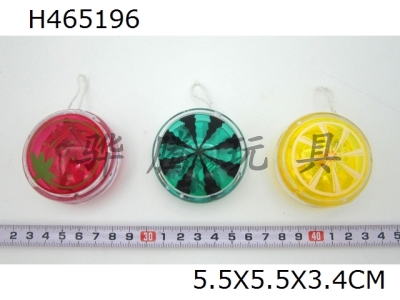 H465196 - Fruit yo yo diameter 5.5cm (3 mixed)