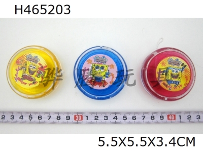 H465203 - Flash SpongeBob yo yo 5.5cm in diameter (3 mixed)