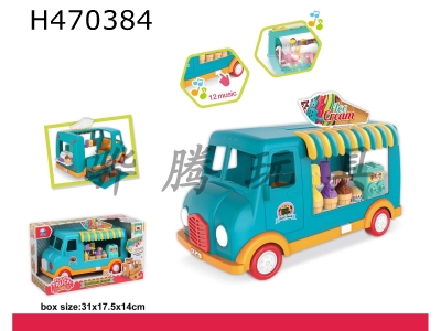 H470384 - Ice cream food truck (lighting and music, package 3AA).