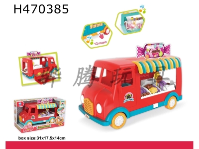 H470385 - Dessert fast food truck (lighting and music, package 3AA).