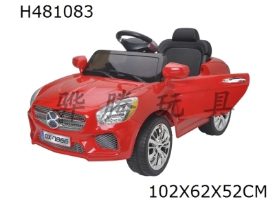 H481083 - R/C RIDE ON CAR
MUSIC/LIGHT/CAN PLAY WITH MP3 PLAYER AND VOLUME ADJUSTMENT/FITED WITH 2.4G  REMOTE CONTROL/MULTIMEDIA FUNCTION/MICROPHONE