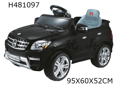 H481097 - MERCEDES-BENZ ML350 AUTHORIZED             R/C RIDE ON CAR
MUSIC/LIGHT/CAN PLAY WITH MP3 PLAYER AND VOLUME ADJUSTMENT/2.4G REMOTE CONTROL
