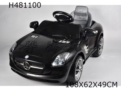 H481100 - MERCEDES-BENZ SLS AMG LICENSED             R/C RIDE ON CAR
MUSIC/LIGHT/CAN PLAY WITH MP3 PLAYER AND VOLUME ADJUSTMENT/2.4G REMOTE CONTROL