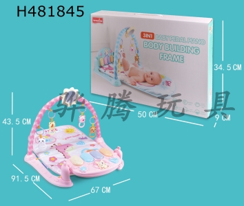 H481845 - Baby fitness pedal piano Pink / blue