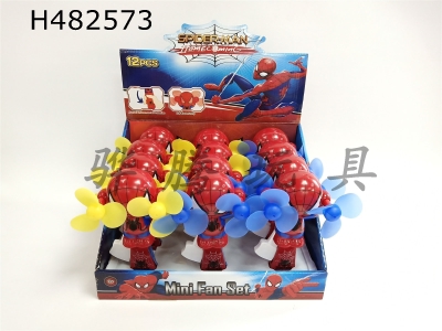 H482573 - Hand-pressed double-headed fan (Spider-Man)