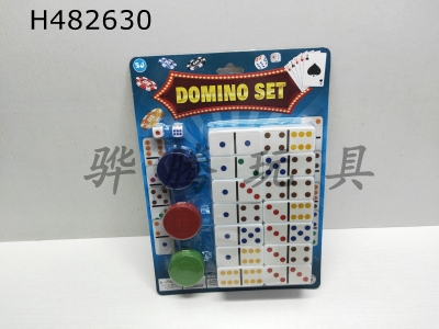 H482630 - Domino+chips+dice
