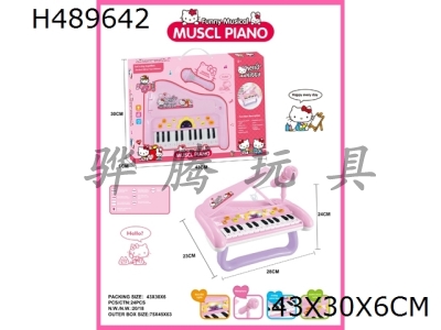 H489642 - KT cat multifunctional cartoon electronic piano + microphone