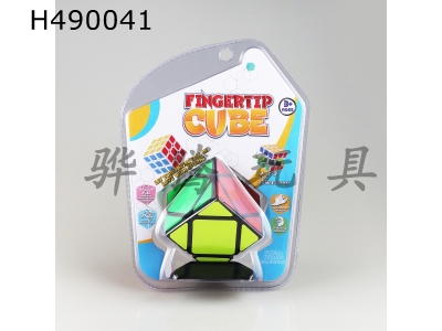 H490041 - Fluorescent sticker obliquely turns Rubiks cube