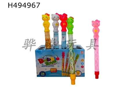 H494967 - With lights KT cat bubble water (24PCS)