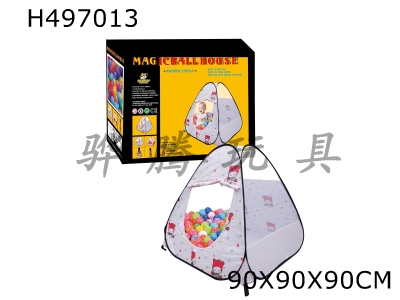 H497013 - Pyramid tent with 100 balls (6cm)