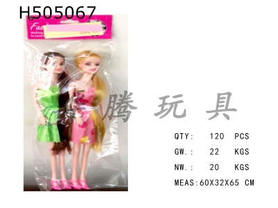 H505067 - Double Barbie long hair