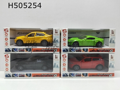 H505254 - 1:36 alloy toy car four pull-back doors without IC without IC