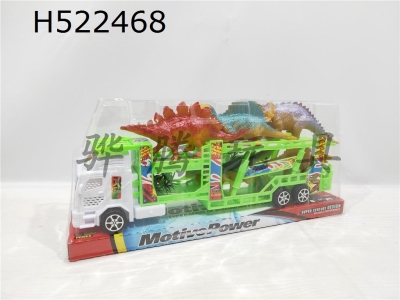 H522468 - Inertia double deck vehicle carrying 5 Dinosaurs