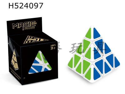 H524097 - Pyramid (magnet version) white paste PVC/PE