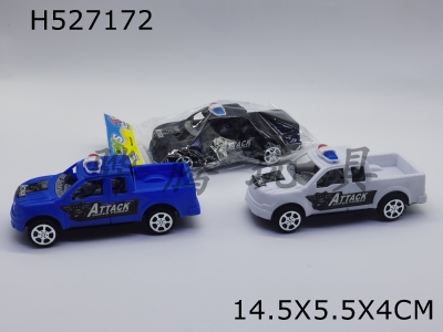 H527172 - Real-color inertia pickup police car