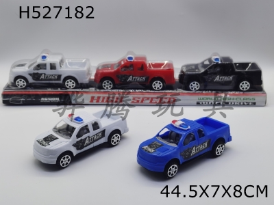 H527182 - Real-color inertia pickup police car