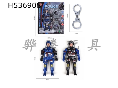 H536908 - Police handcuffed people