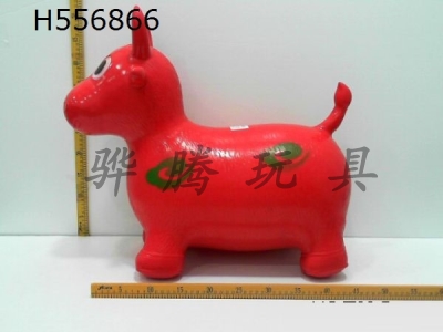H556866 - Inflatable jump painted music cow
