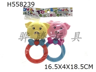 H558239 - Cartoon pig ringing 2 sets