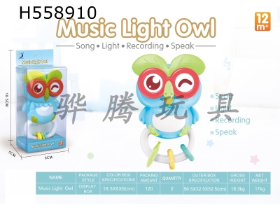 H558910 - Recording owl (can be boiled at high temperature)