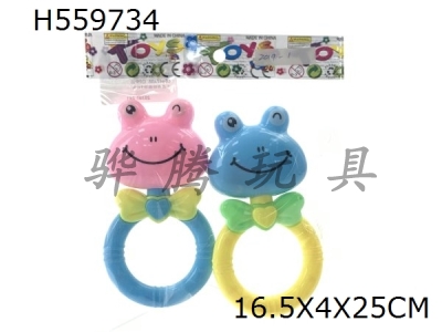 H559734 - Cartoon frog ringing bell 2 sets