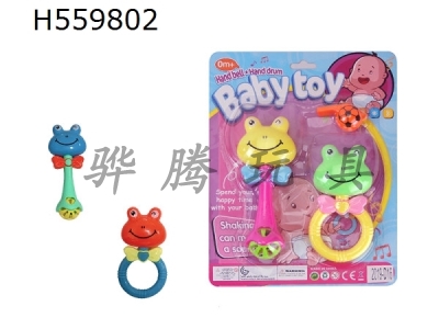 H559802 - Cartoon double frog bell, whistle suction board