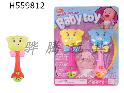 H559812 - Cartoon pig double ring suction board