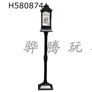 H580874 - Tower type street lamp - pure black