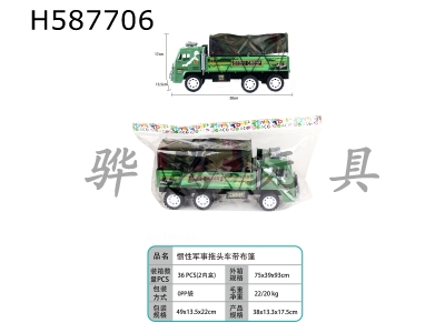 H587706 - Inertial military tractor with cloth cover
