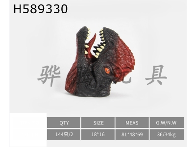 H589330 - Double-crowned dragon hand puppet