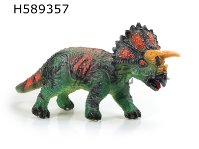 H589357 - Simulation Model of Super Triceratops-Green Soft Dinosaur Toy