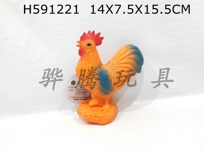 H591221 - Simulated wild animal solid model toy Childrens toy Parent child interaction chicken (with cover)