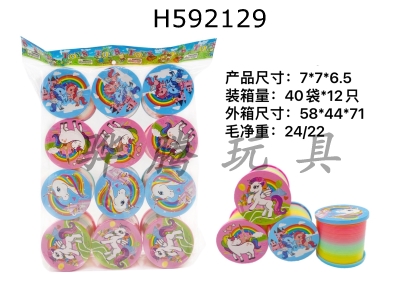 H592129 - Unicorn Lid Rainbow Circle