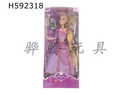 H592318 - 11 inch Rapunzel doll with solid joints (single model)