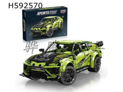 H592570 - 1:8 VRVS off-road vehicle static version of grass green