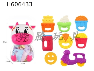 H606433 - Bright color rattle 8-piece suit